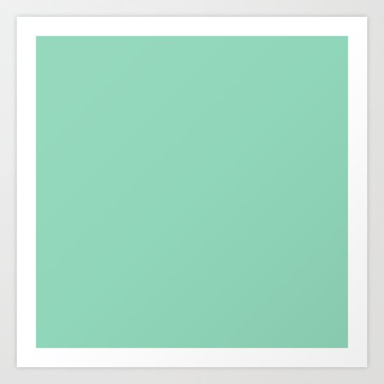 Mint Green Art Print