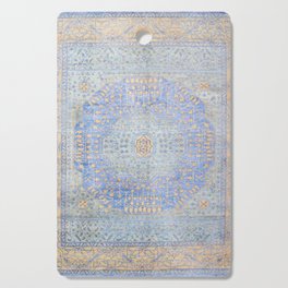 Powder Blue Lemon Antique Persian Mamluk Cutting Board