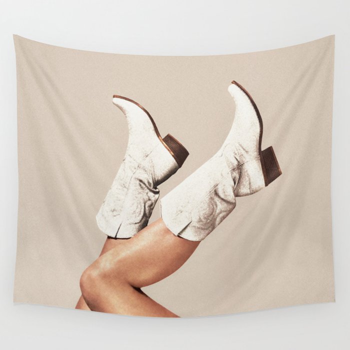 These Boots - Neutral / Beige Wall Tapestry