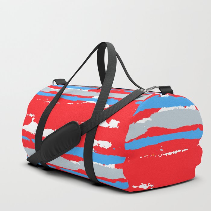 Seamless Background with Stripes Painted Lines. Texture with Horizontal Brush Strokes. Scribbled Grunge Motif. Rustic vintage Background with Stripes Duffle Bag