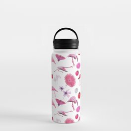 Flamingos, Fruit and Flowers Water Bottle