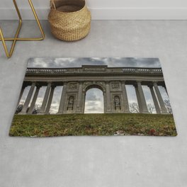 Colonnade Reistna in Valtice with dramatic clouds Area & Throw Rug