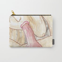 BLOW JOB ART oral sex positive fellatio painting erotica boobs penis cock erection heterosexual Carry-All Pouch