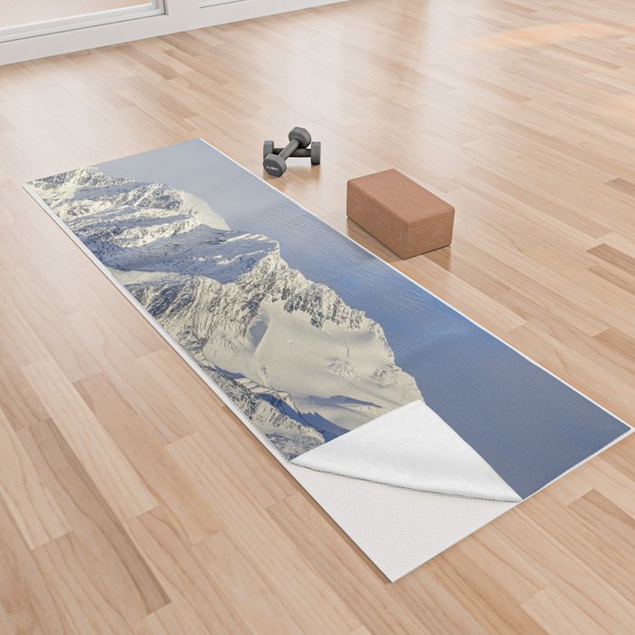Mountain Glacier Two (a) - Alaska Yoga Towel