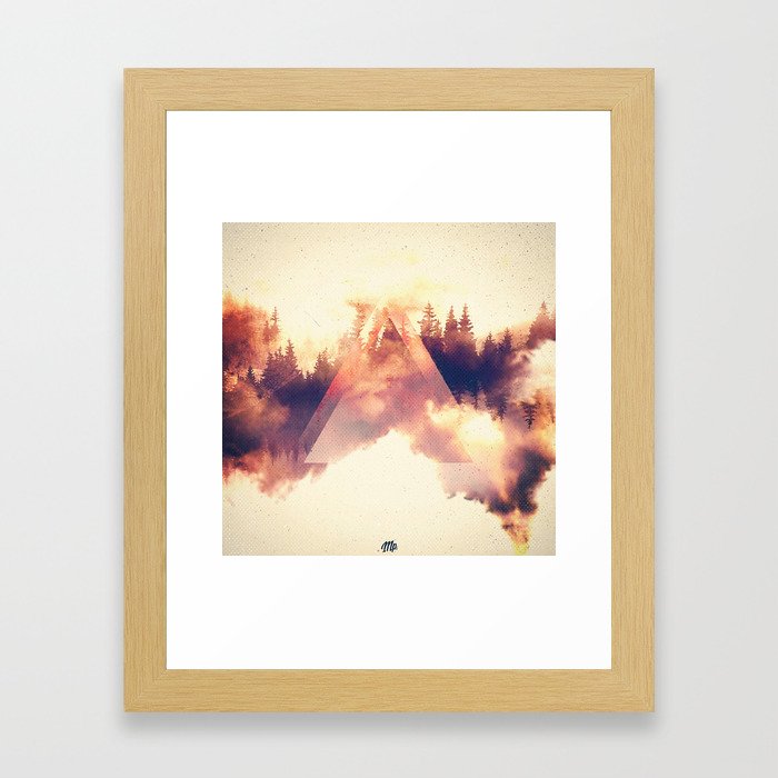 ∆ $ H ² Framed Art Print