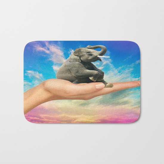 Save The Elephants Bath Mat