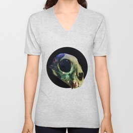 Galaxy SKULL V Neck T Shirt
