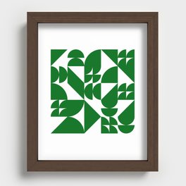 Geometrical modern classic shapes composition 3 Recessed Framed Print