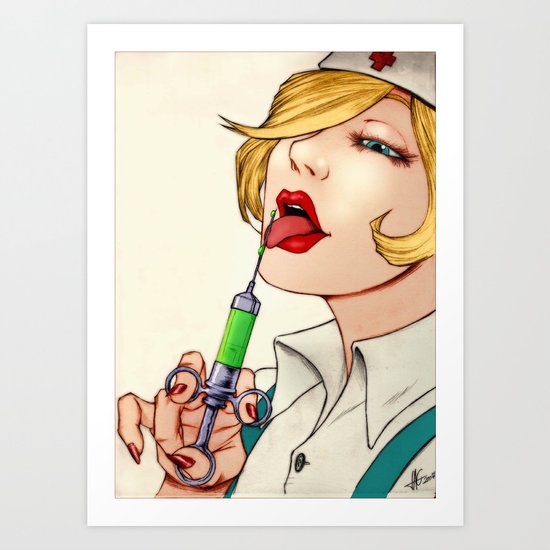 Poison Nurse Art Print