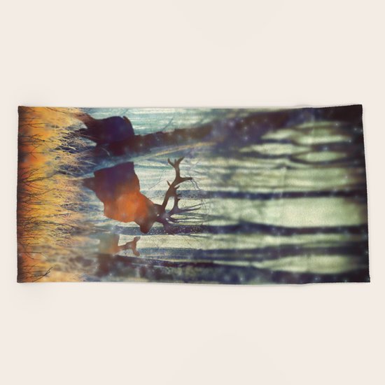 First Snow Beach Towel