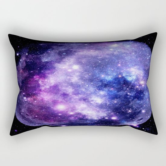 Galaxy Planet Purple Blue Space Rectangular Pillow
