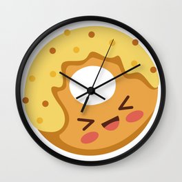 Cute Kawaii Donut Wall Clock