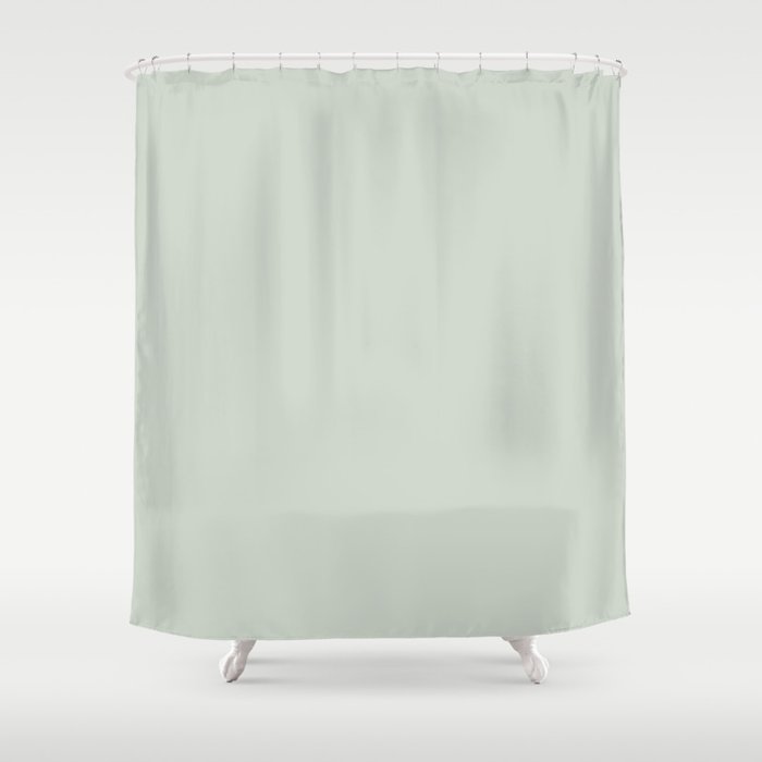 Green Linen Shower Curtain By Sharonmau