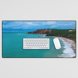 Brazil Photography - Beautiful Beach With Turquoise Water Desk Mat