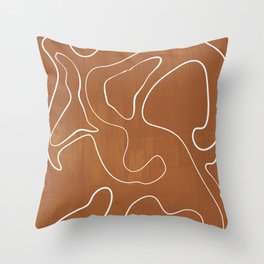 Abstract Organic Throw Pillow