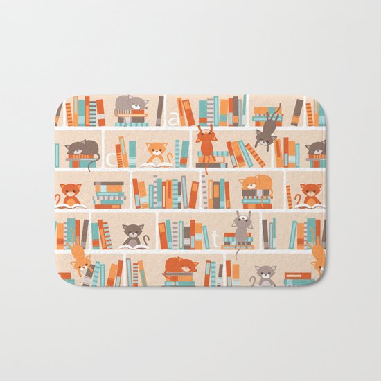 Library cats Bath Mat
