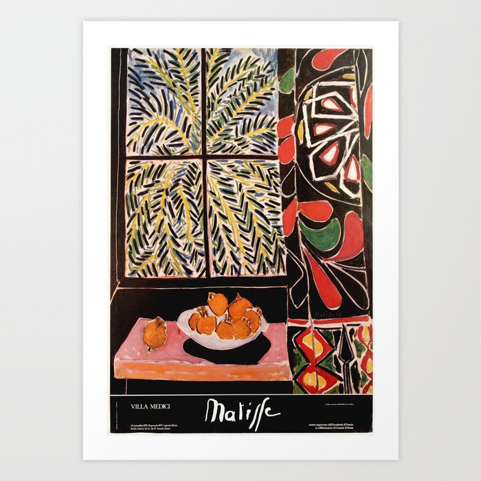 Matisse Exhibition poster 1979 Art Print