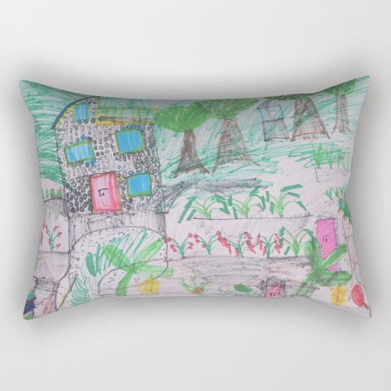 Place of Love - Handmade from Pascal (A7 B0237) Rectangular Pillow