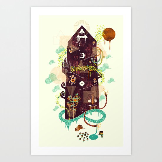 The Ominous and Ghastly Mont Noir Art Print