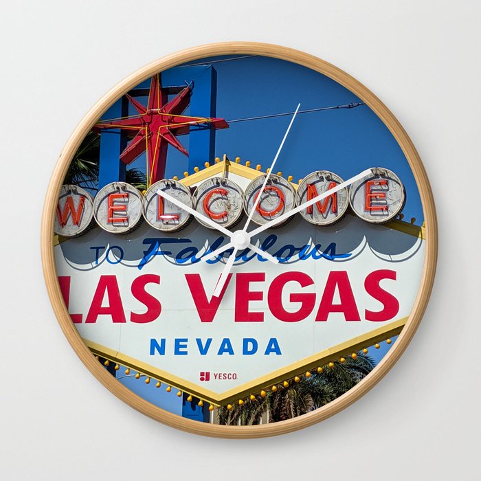 Welcome to Las Vegas Wall Clock