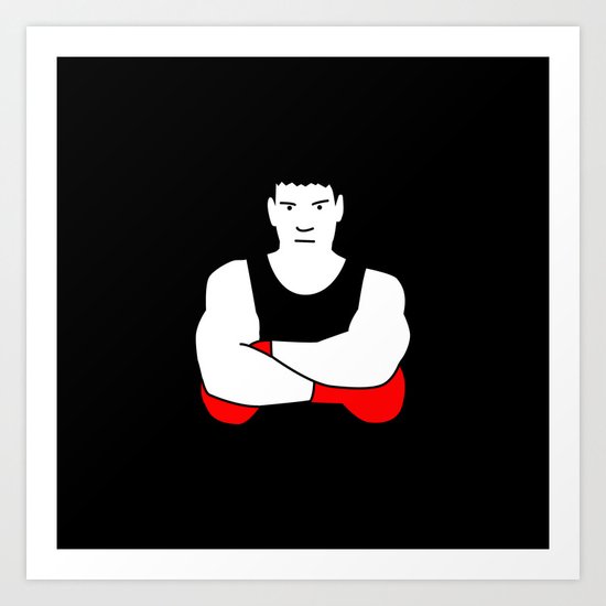 Boxing champion Art Print