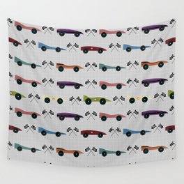 Race Cars Wall Tapestry