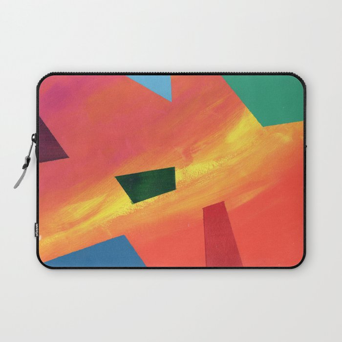 Sunset Yoga Wolf Laptop Sleeve