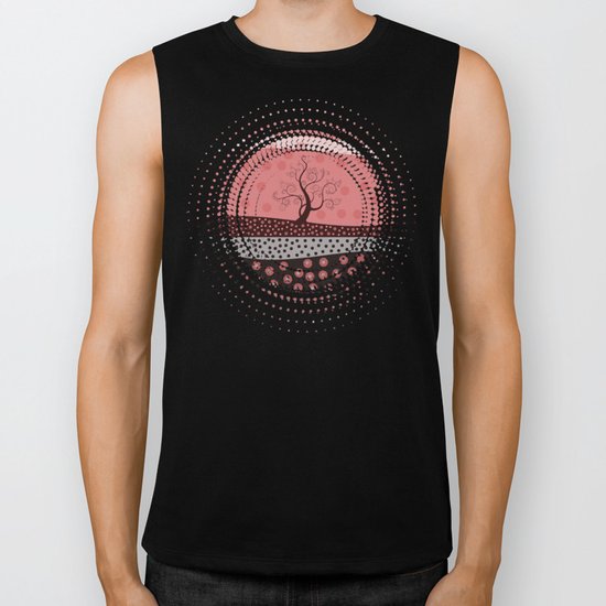 Marsala Landscape. Biker Tank