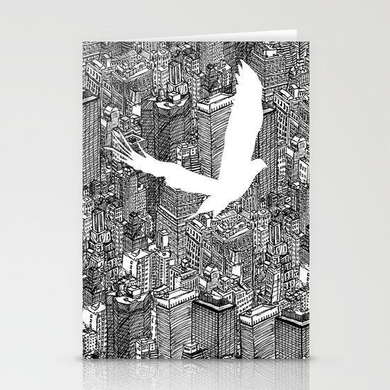 Ecotone (black & white) Stationery Cards