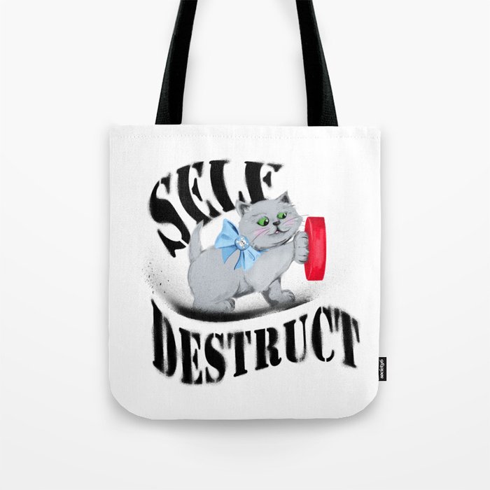 'Meow'tual Destruction Tote Bag