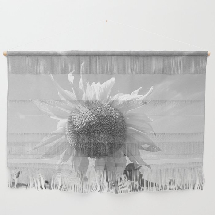 Monochromatic summer sunflower in the field Wall Hanging