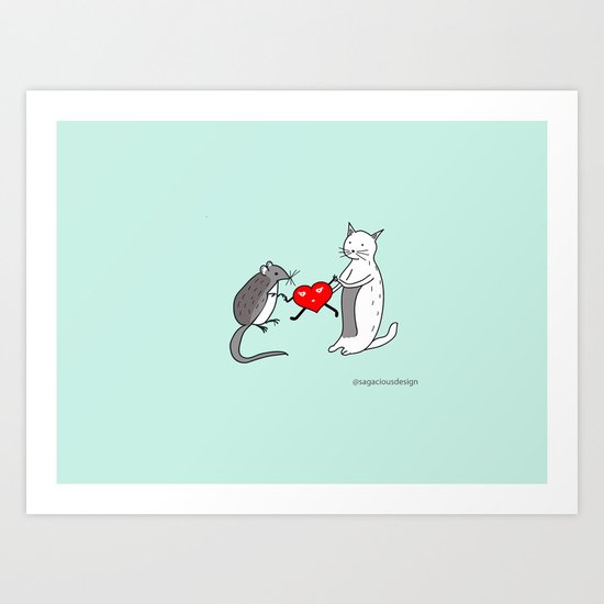 Your heart is mine Art Print
