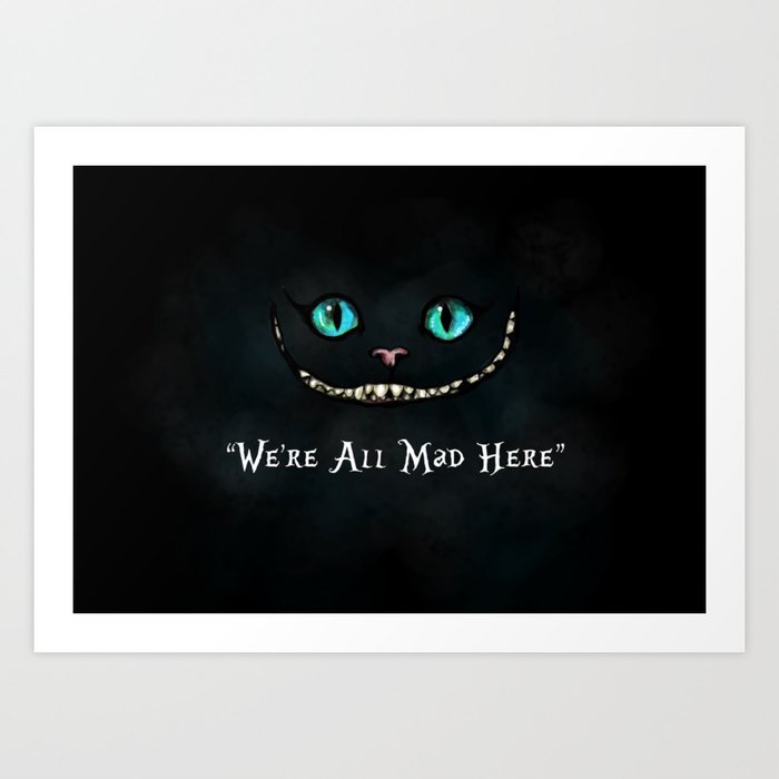 Cheshire cat Art Print