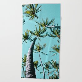 Kamaole Coconut Palms Hawaii Beach Towel