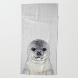 Baby Seal - Colorful Beach Towel