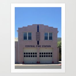 Central Fire Station Art Print