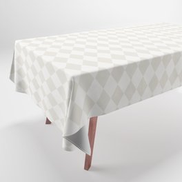 White Harlequin Tablecloth