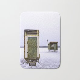Love Shack on Ice Bath Mat | Eastcoast, Cosy, Photo, Simple, Shanty, Canadianlife, Unique, Nordic, Minimalist, Upcycle 