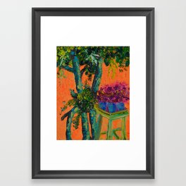 The shade for flower pots Framed Art Print
