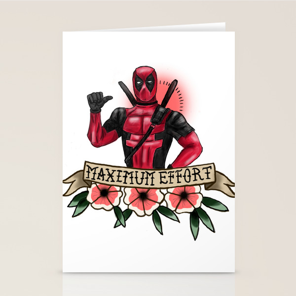 Maximum Effort Stationery Cards By Malloryleeblairart Society6