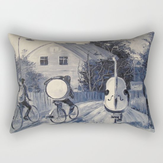 Street musicians Rectangular Pillow
