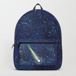  Make a Wish on a Shooting Star Illustration Backpack