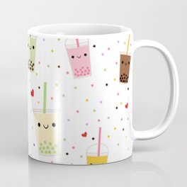 Colorful Happy Bubble Tea Coffee Mug