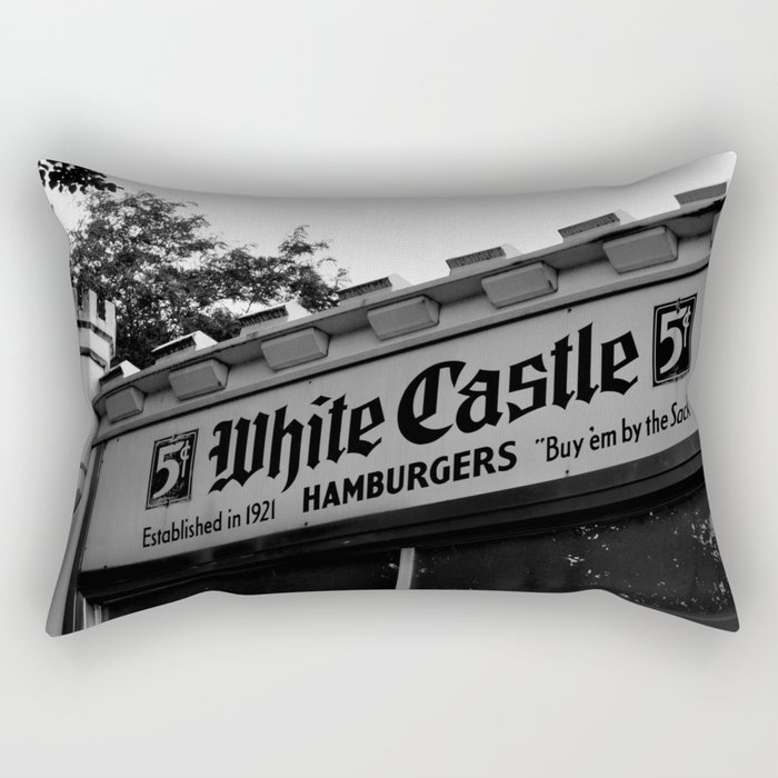 White Castle Hamburgers Rectangular Pillow