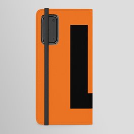 Letter L (Black & Orange) Android Wallet Case