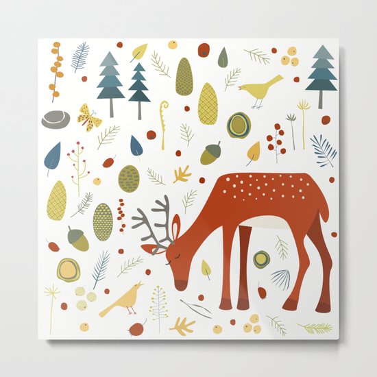 Oh Deer Metal Print