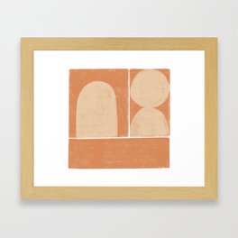 terracotta tiles III Framed Art Print