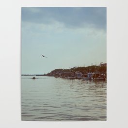 A peaceful lagoon #3 Poster | Photo, Lagoonwater, Other, Birdsflying, Naturalreserve, Digital, Color, Peacefullagoon, Sea, Bluelagoon 