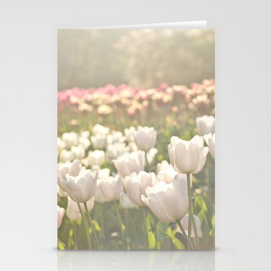 Tulips sunbathed Stationery Cards