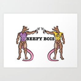 Beefy Bois Art Print